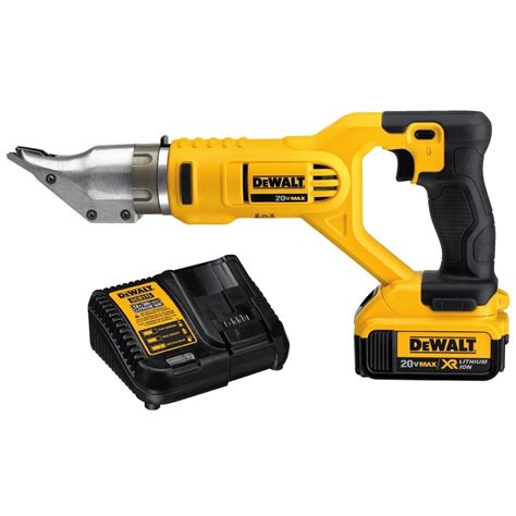 dewalt 20v sheet metal shears|battery powered metal cutting shears.